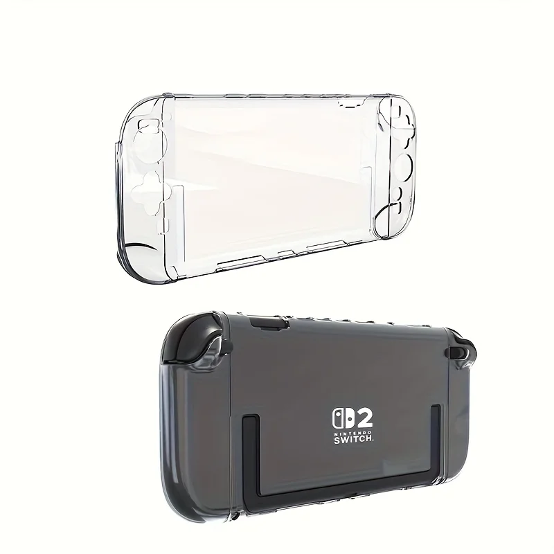 Geeignet für Nintendo Switch 2, kristallklare Schutzhülle, Anti-Drop-Hartschale, komplettes Zubehör mit abnehmbarem Joystick – Detail 1