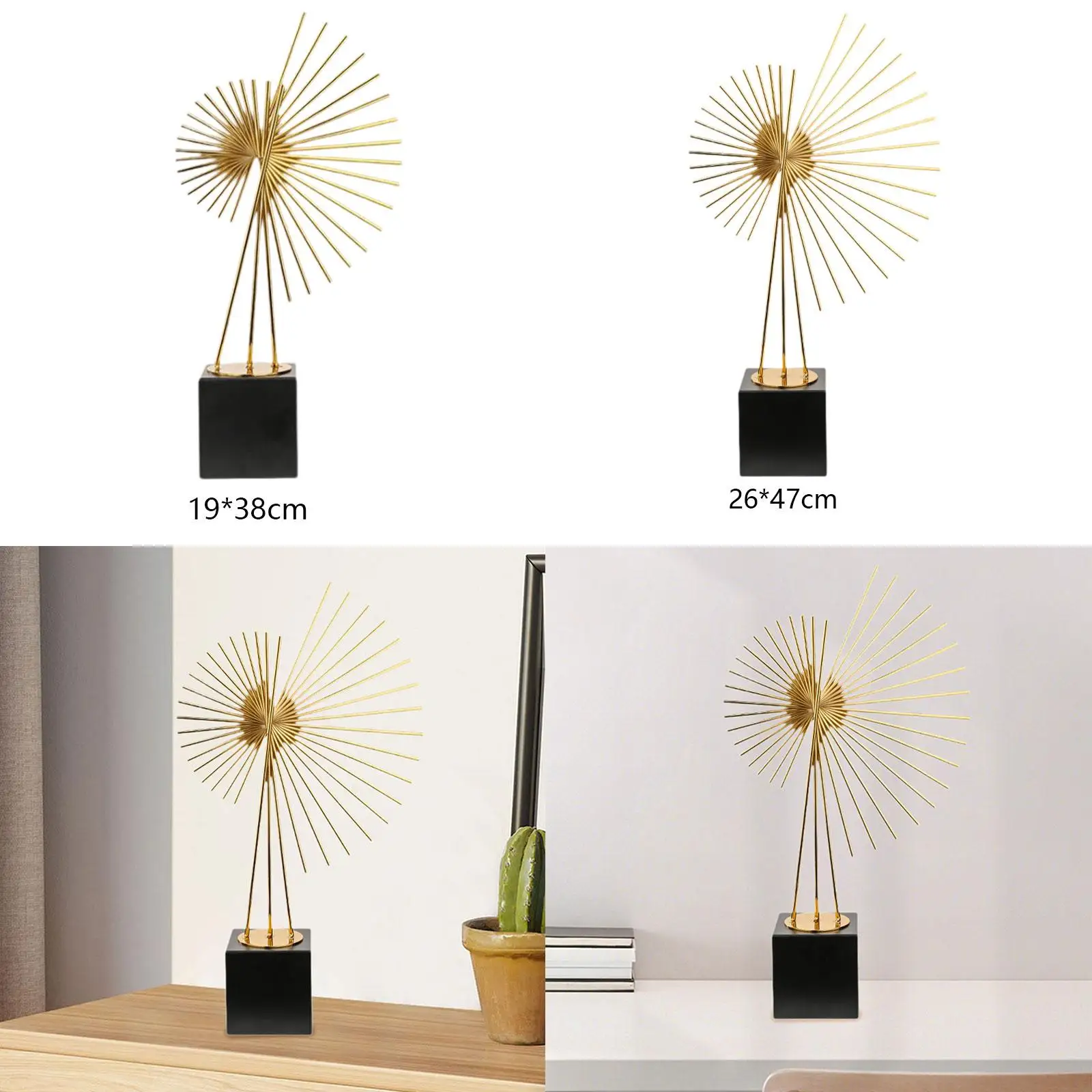 

Modern Sculpture Abstract Staute Iron Decor Creative Versatile Table Centerpieces Ornaments for Dining Table Kitchen Wedding