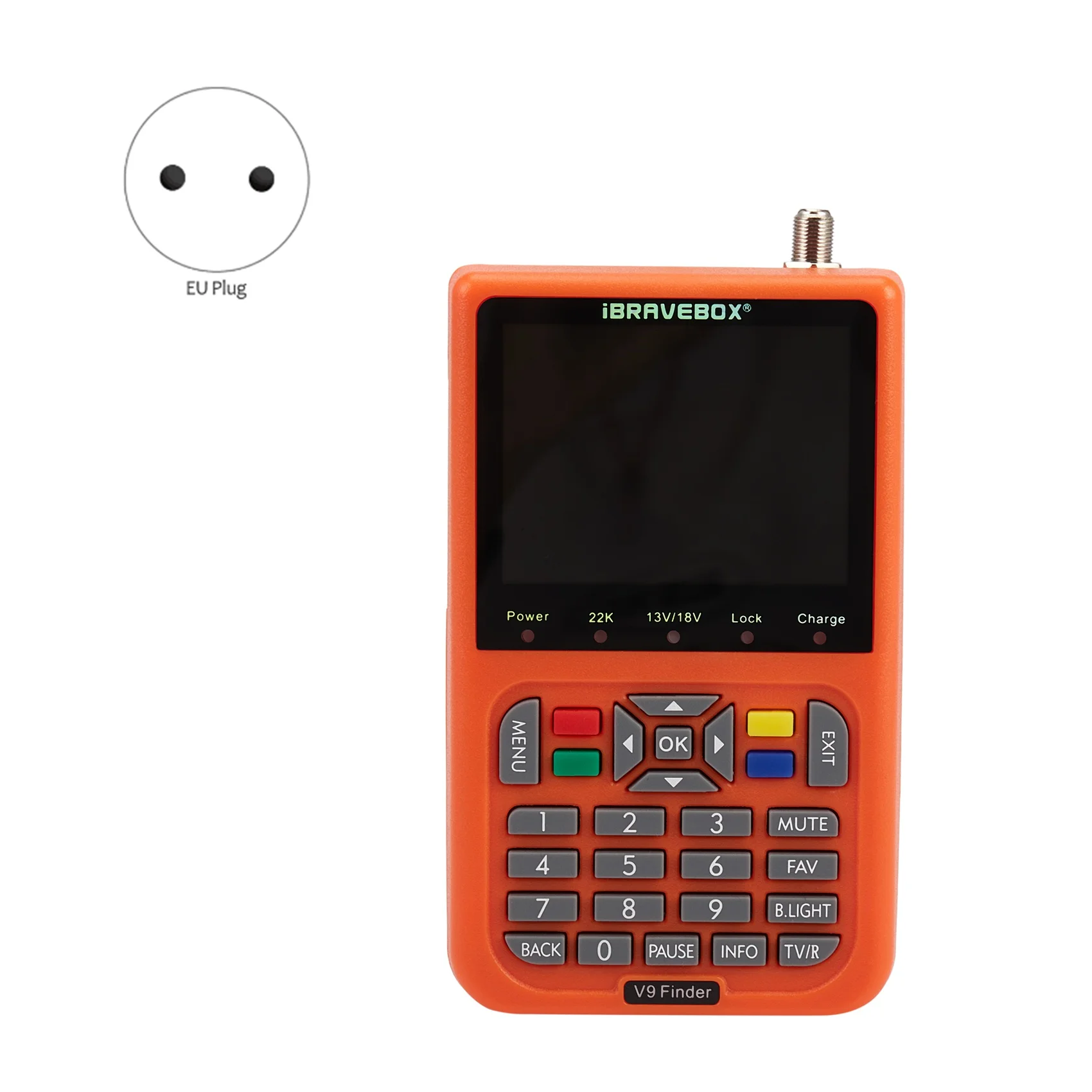 IBRAVEBOX LCD V9 Finder Digital Satellite Finder LCD Satellite Finder Digital Satellite Signal Finder Meter Satellite Finder 3.5