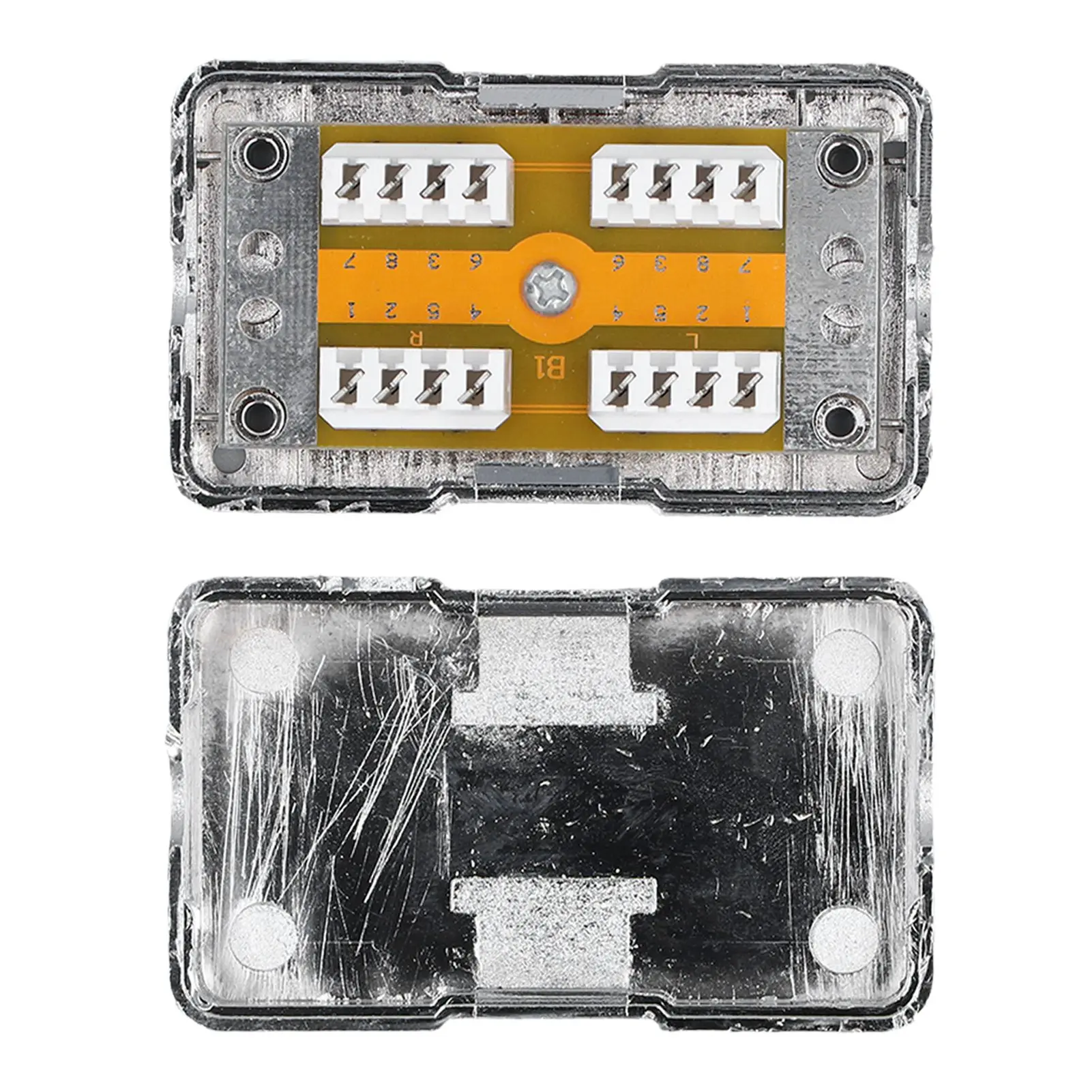CAT6 Junction Box ABS Plastic RJ45 Single Port Shielded Network Connection Case with Module Plastic Network Wire Box