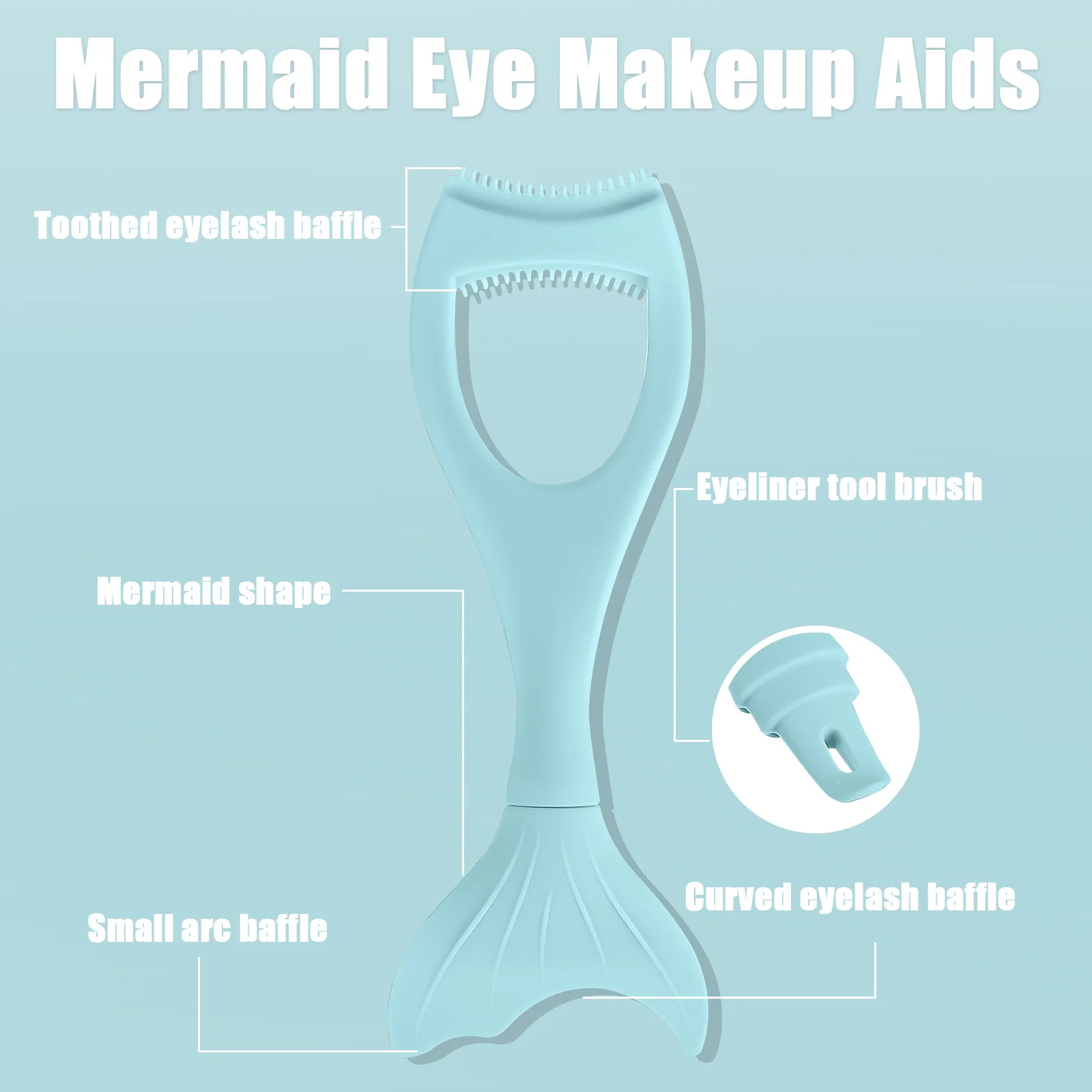 3 pezzi mascara scudo guardia pettine per ciglia strumenti per trucco multifunzionali protezione per ciglia previene sbavature bordo per eyeliner