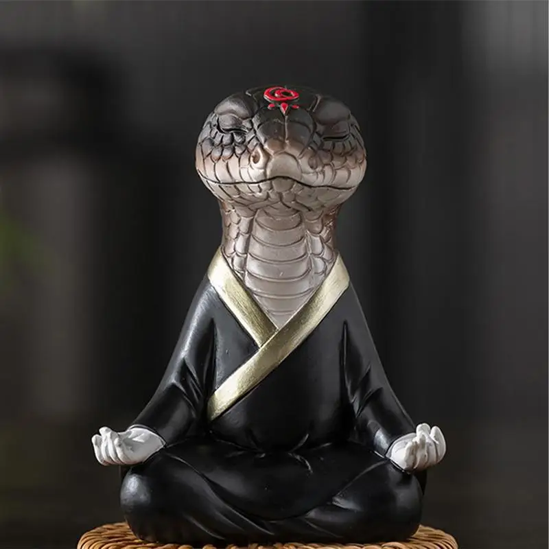 Chinese Zen Inspired Snake Ornaments Year of The Snake Year of The Nativity Lucky Luck Desktop Car Mounted Crafts Gift Giving