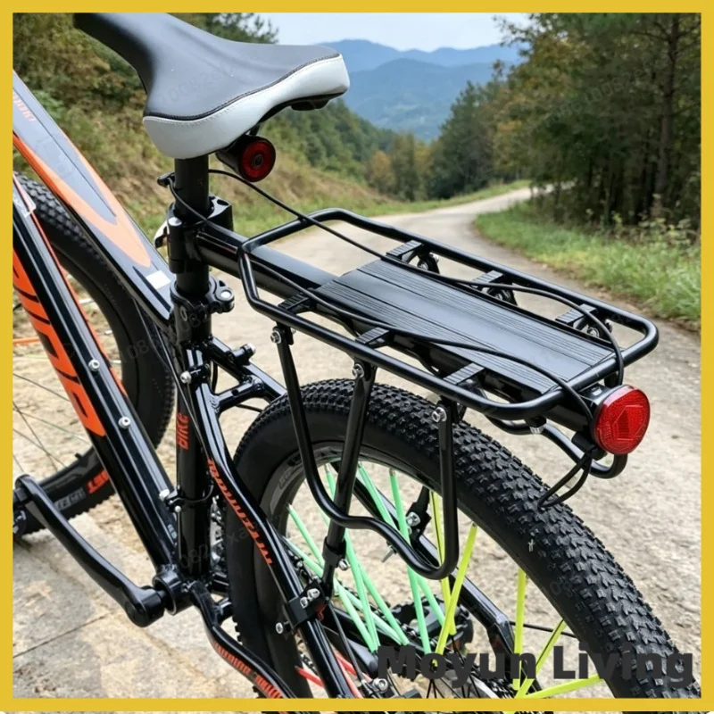 Mountain Bike Carrier With Reflective Plate Riding Equipment Quick Disassembly Aluminum Alloy Bicycle Rear Shelf Bicycle Parts
