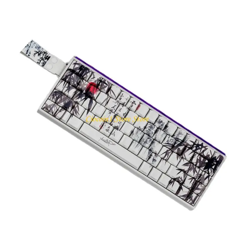 A3PC 60 ٪ 68 ٪ ANSI ISOS Layout PBT Keycaps Original Profile with Bamboos Forest Artor For 61/64/68 Mechanical Boards #3