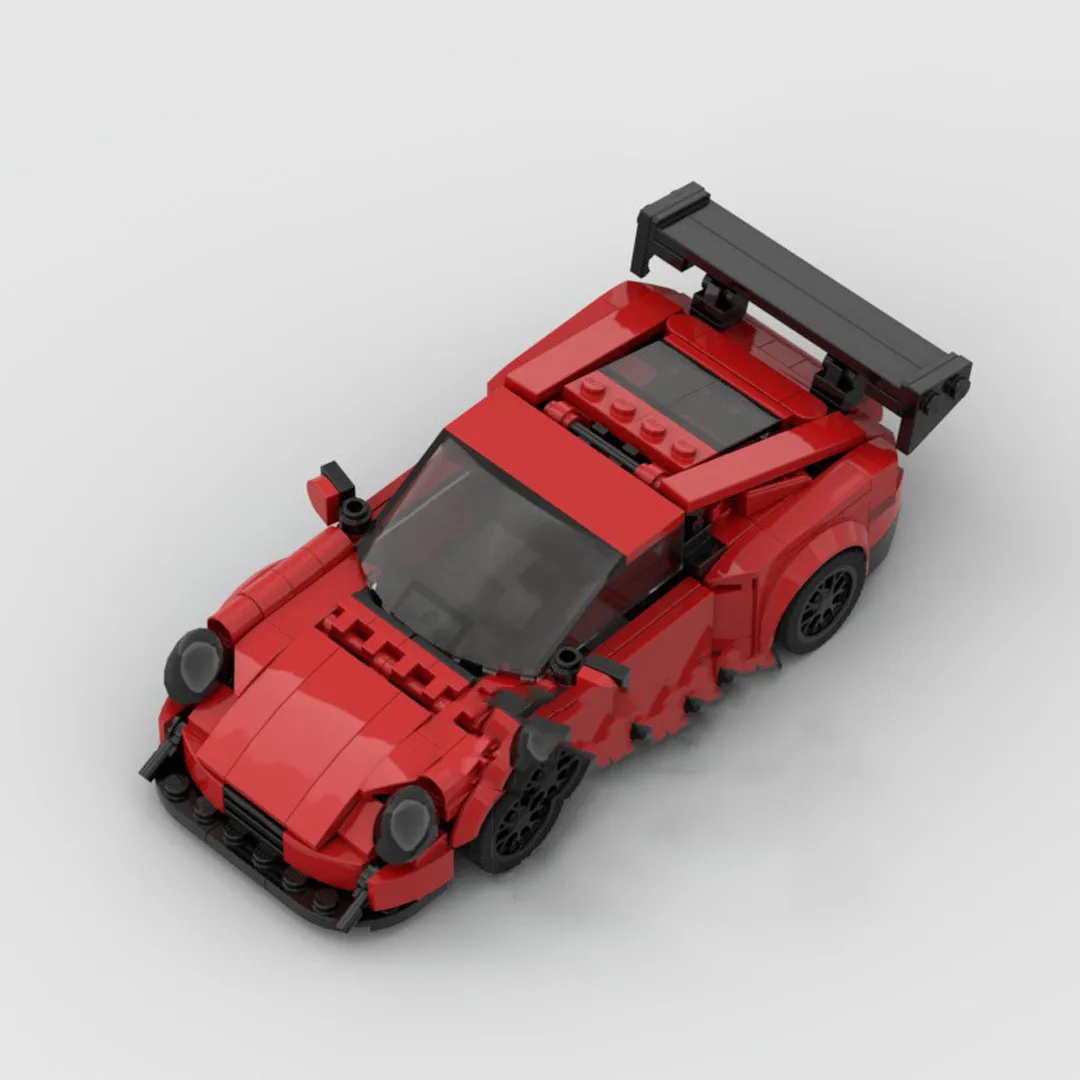 

Детский 992moc скоростной гоночный спортивный автомобиль скоростной Чемпион гонщик строительные блоки креативный Гараж Игрушки для мальчиков