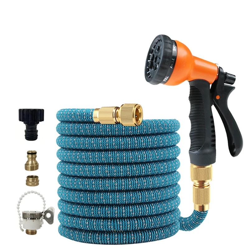 

NEW Expandable Magic Water Hose, High Pressure TPE Pipe with Double Metal Connector, Garden Farm Irrigation Car Wash Tools ﻿ ﻿