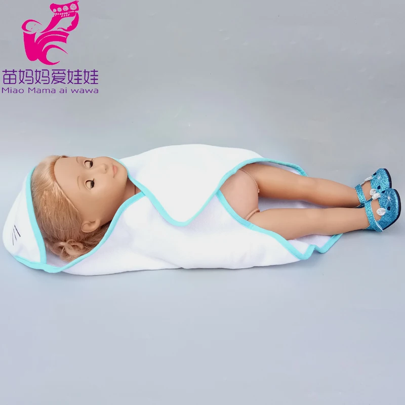 New Born Baby Doll Outdoor Carry Blanket 18 Inch American Doll Clothes Accessories