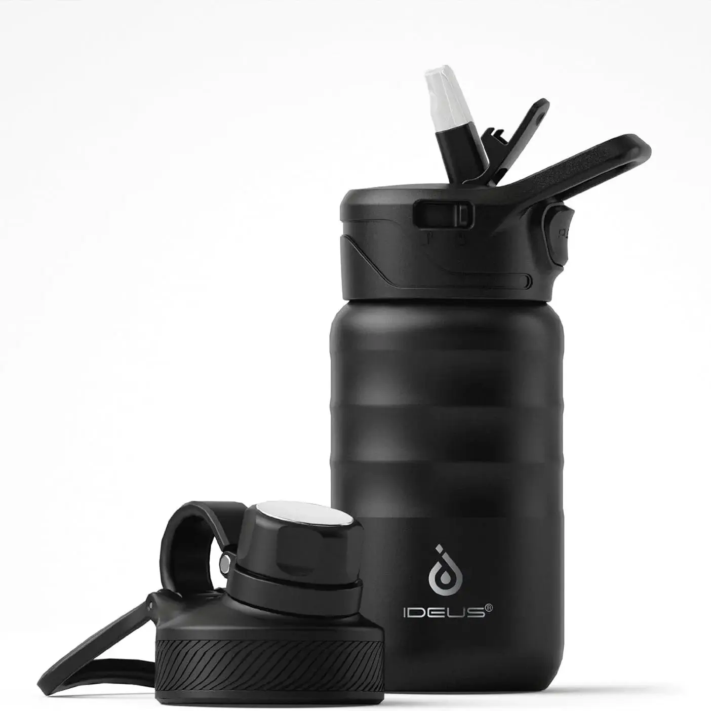 

Детская изолированная бутылка для воды Ideus, 12 унций, изолированная бутылка для воды из нержавеющей стали с соломой, герметичная вакуумная двухслойная ва