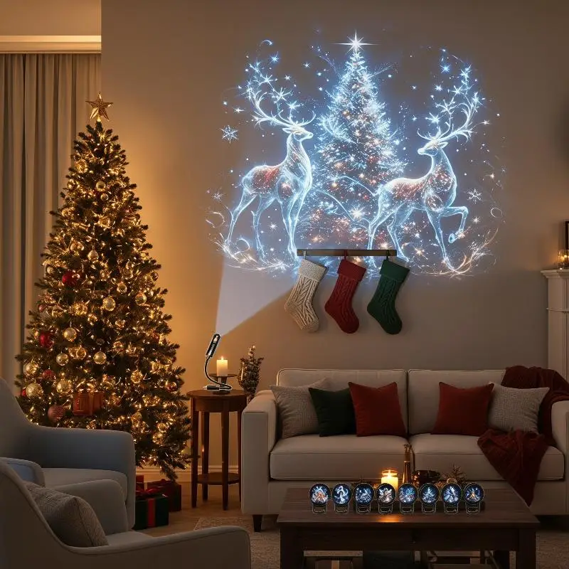 USB Planet Projector Mood Light 10 Unique Projection Patterns Flexible Gooseneck Small Decor for Bar Coffee Shop Use