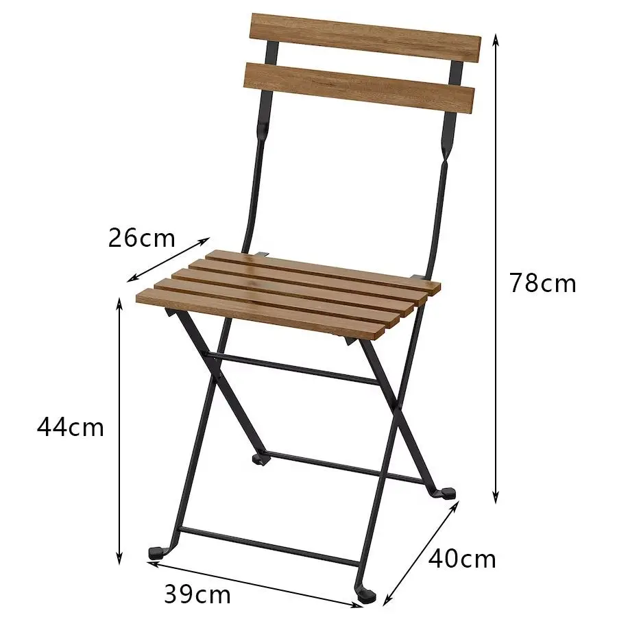 

Folding dining coffee tables chairs ins backrest Portable Garden balcony Outdoor Iron leisure