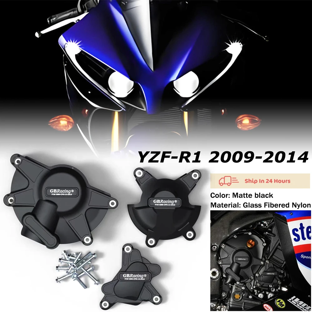 

Для Yamaha YZF R1 2009-2014 нейлон и стекловолокно композитный GB гоночный защитный чехол для двигателя аксессуары для мотоциклов