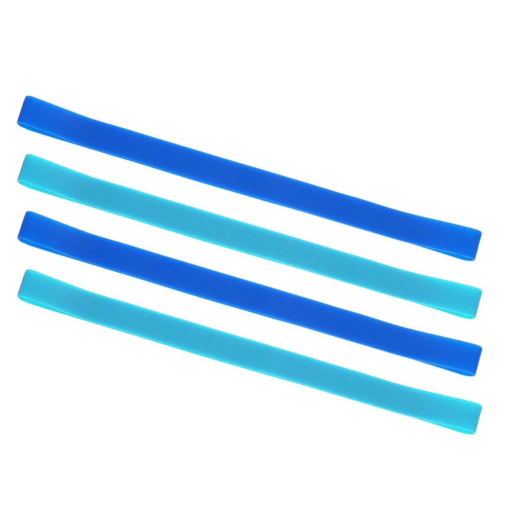 

4pcs Wind-Resistant Silicone Reusable Elastic Straps Beach Towel Office Supplies Flexible Binding Books Pencil Case