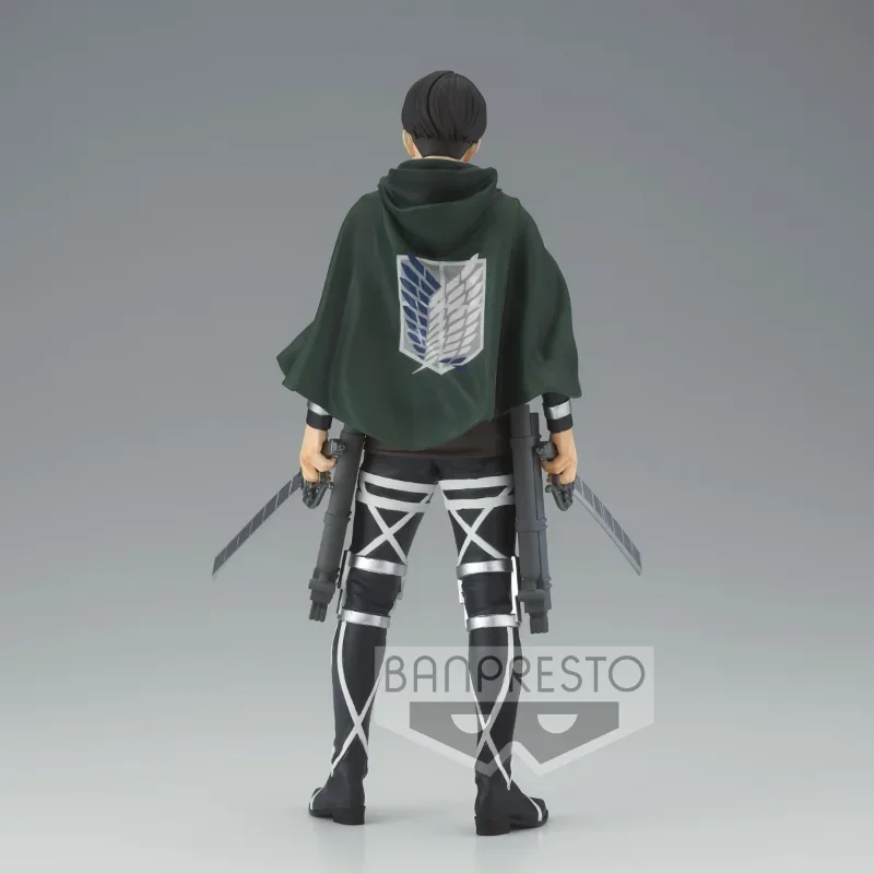 Bandai – figurines BANPRESTO en PVC, attaque sur Titan Levi, Figurine originale Shingeki no Kyojin, modèle jouets cadeau d'halloween, en stock