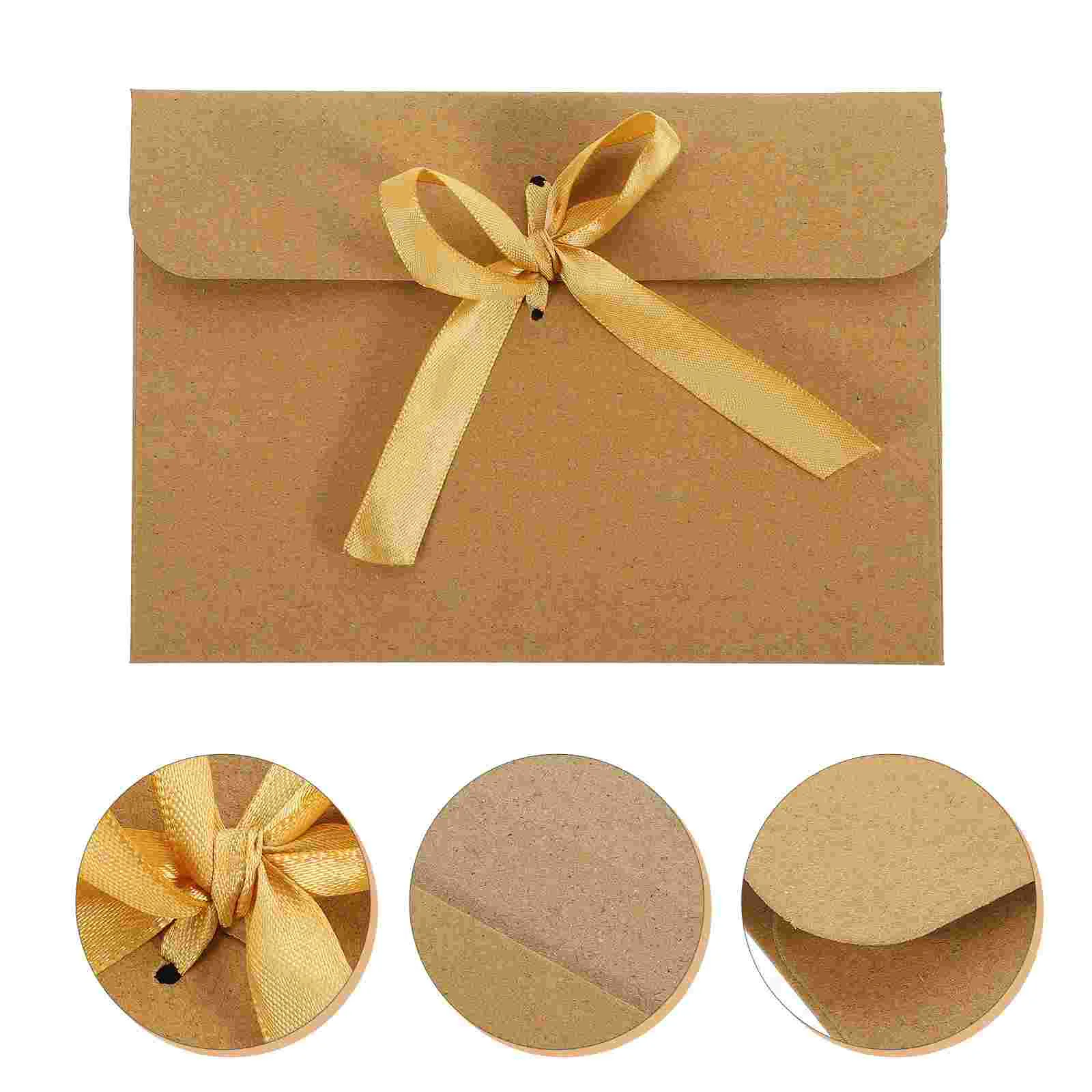 50 Pcs European Envelope Packing Envelopes Small Writing Letter Covers Greeting Cards for Invitations Twine Simple