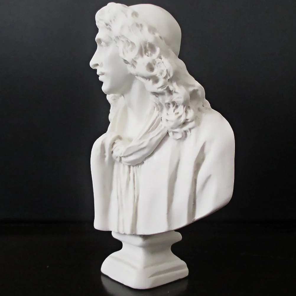 

3Pcs Mini Resin Statue Desktop Decor Creative Art Sculpture Home Office Tabletop Ornament Resin Crafts