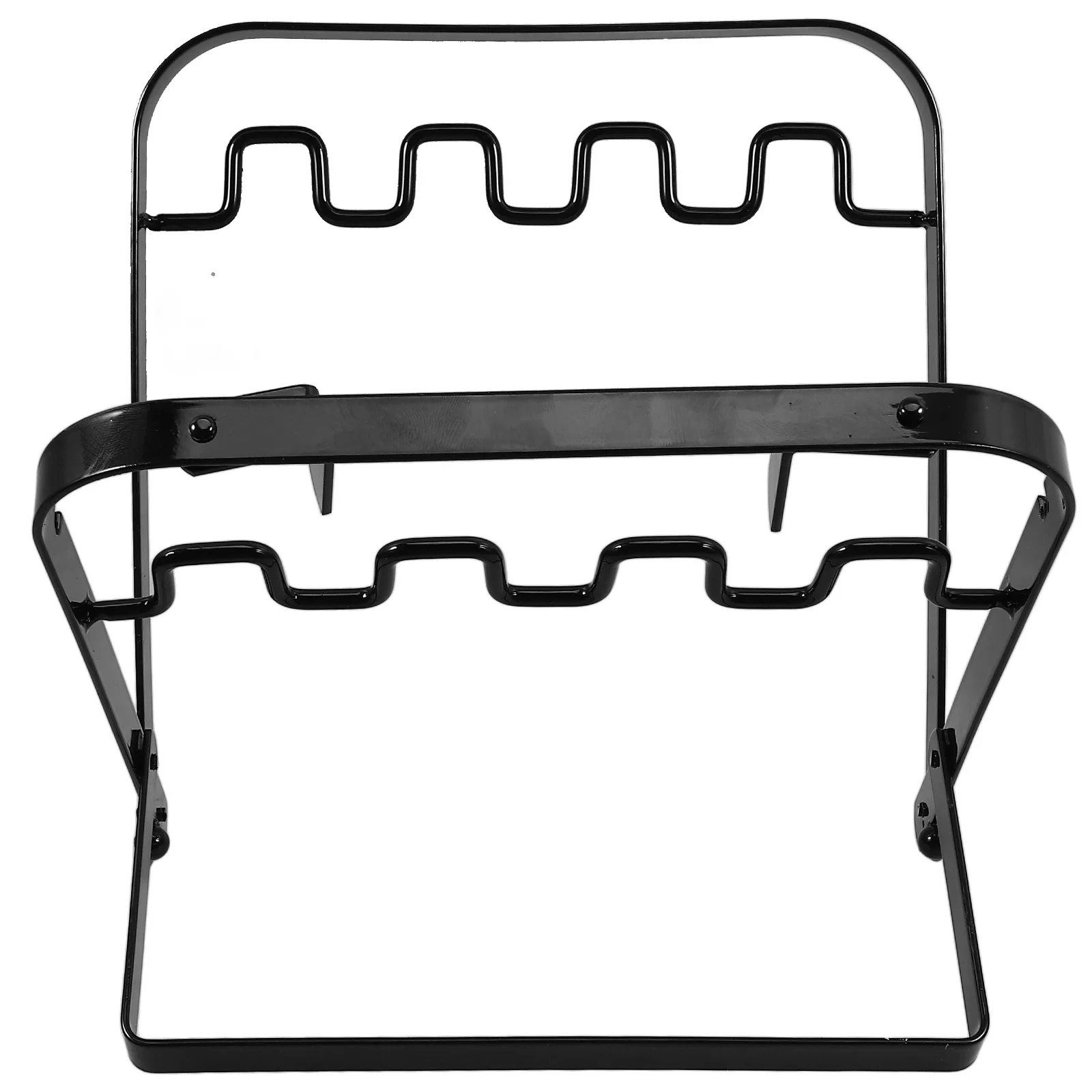 

Foldable Trash Bag Rack Sleek Color Iron Material Portable Organizer for Indoor and Outdoor Trash Bag Holder
