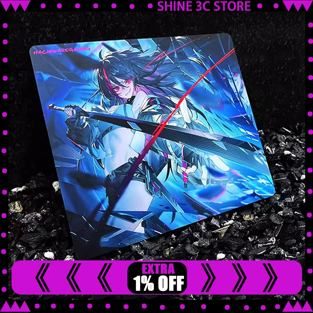 

Hachiware Gaming Zero Glass Mousepad Uncoated Frosted Tempered Glass FPS Speed Mouse Pad Full Coverage PU1MM Primer For TTK APEX