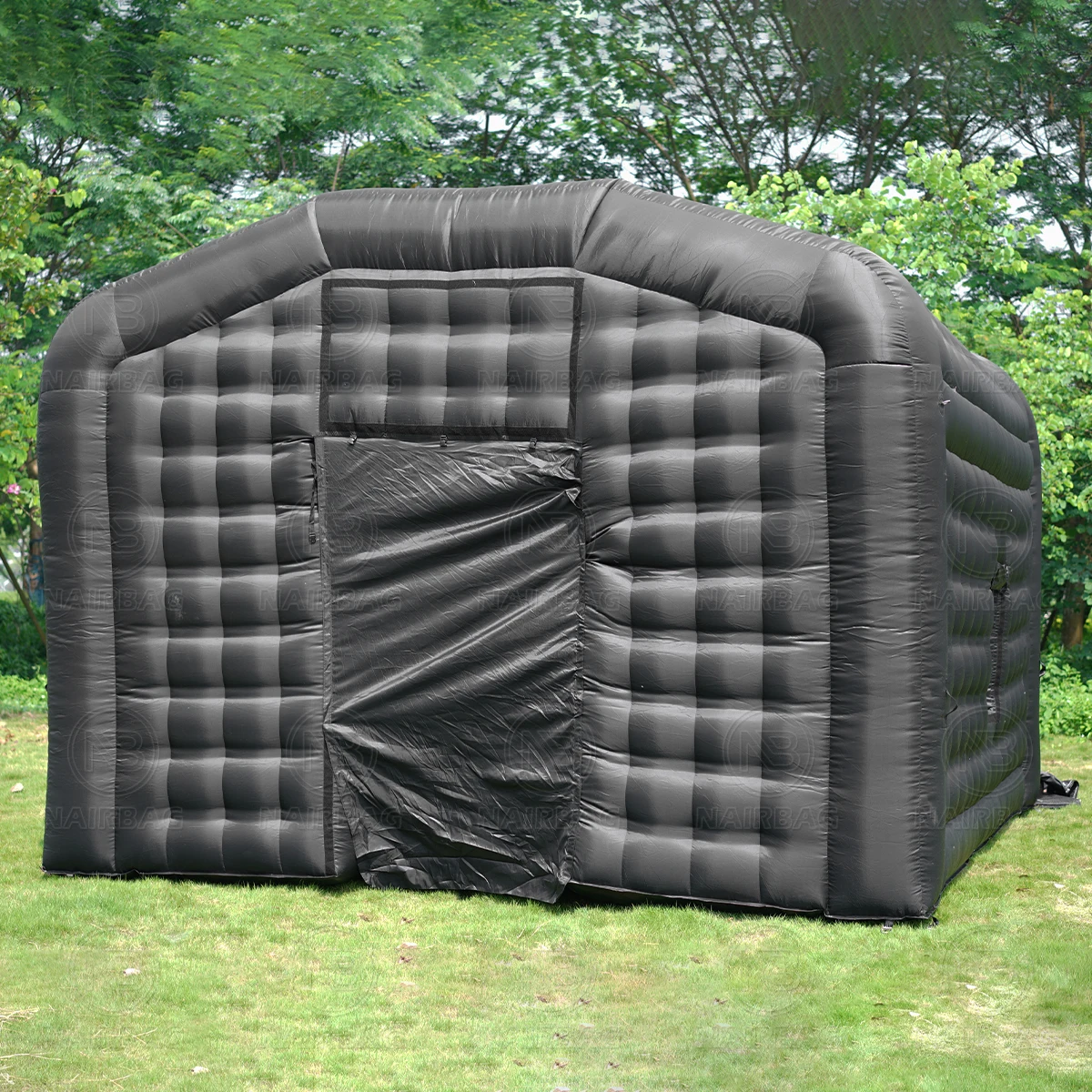 NAIRBAG tente de discothèque gonflable Portable Oxford18x16x12ft cour extérieure enfants adultes Cube tente de fête gonflable avec ventilateur