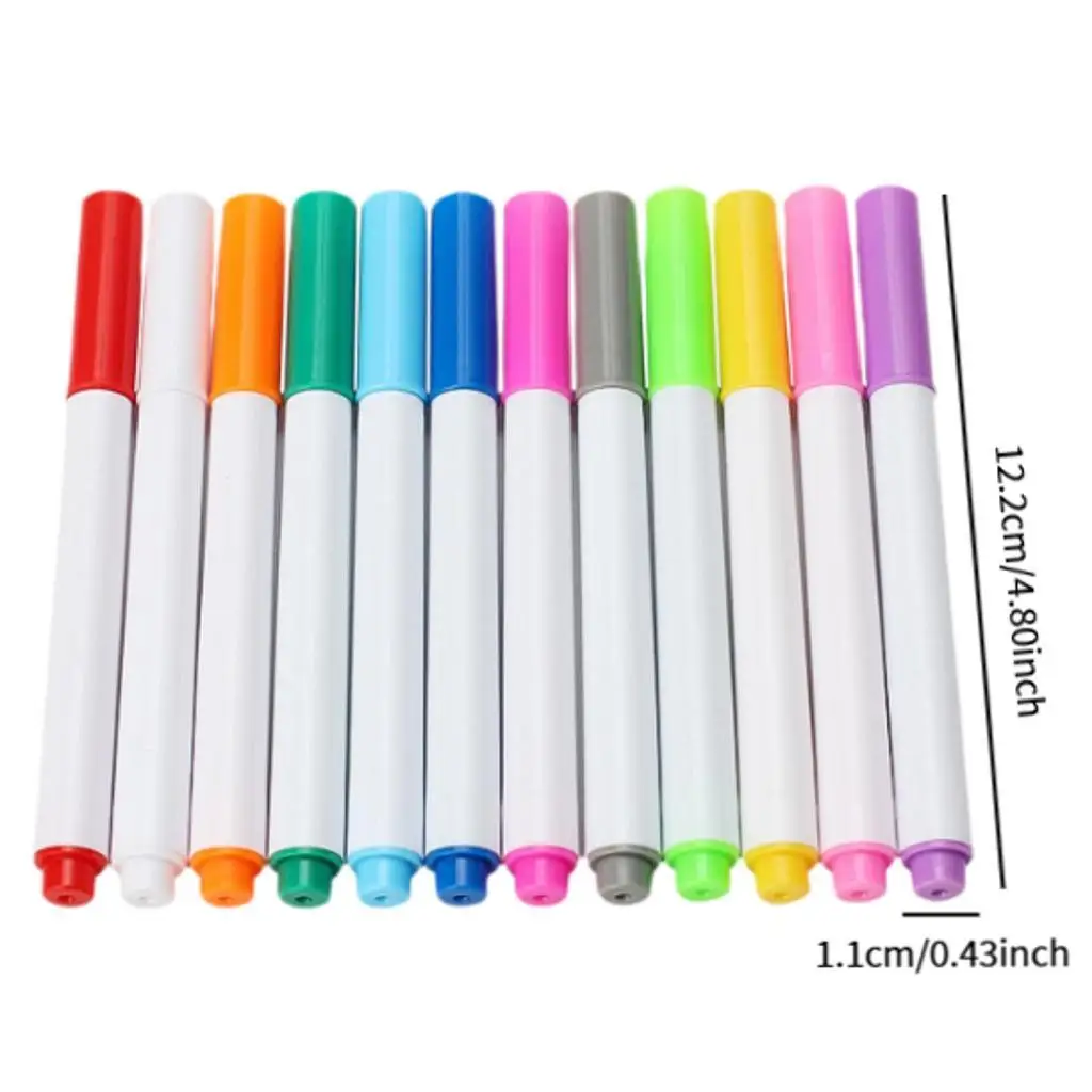 12 لونًا من أقلام الطباشير السائلة، علامات السبورة، سهلة المسح للكتابة على الجلد بنفسك #6