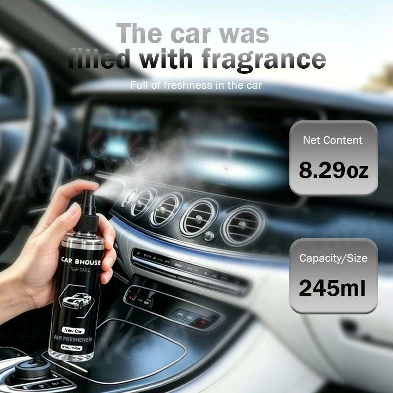 1pcs 245ml Car Air Freshener Spray, 8 Scents, Long-Lasting Odor Eliminator for Car & Home view 4
