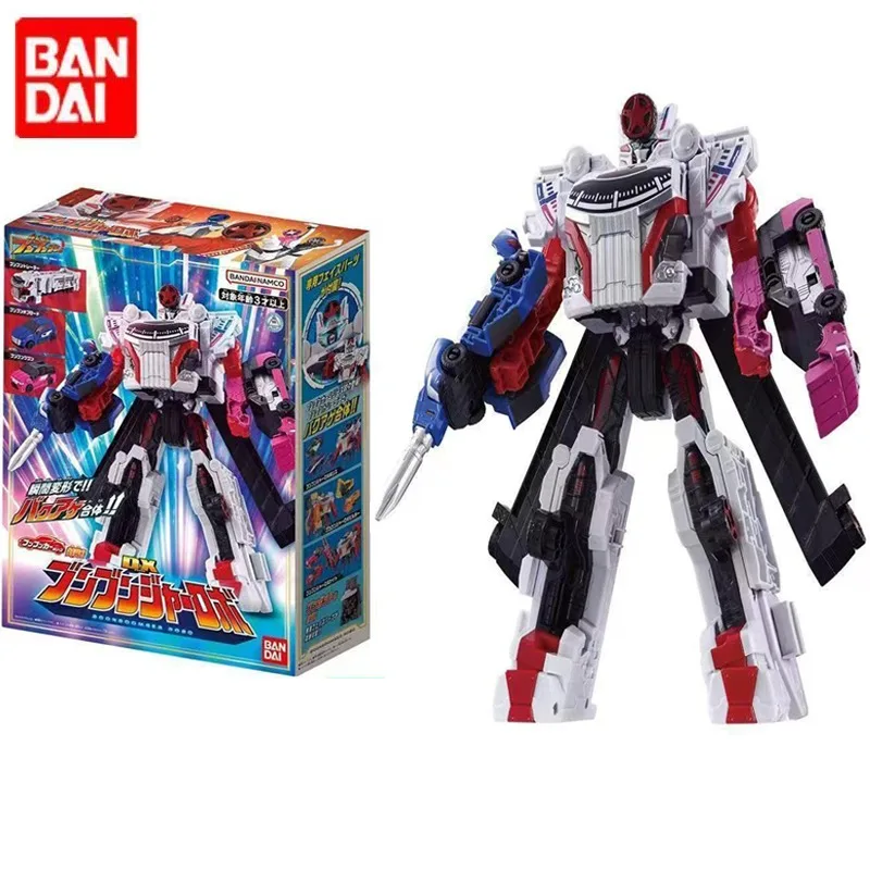 

Origina Bandai Bakuage Sentai Boonboomger Anime Action Figure Super Team DX Gear Transformer Robot Model Toys ornament gifts