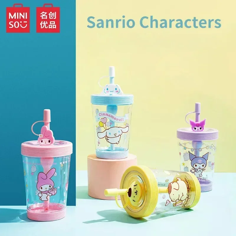 

MINIS Sanrio my melody sippy cup Студенческая чашка для воды kawaii Милая бутылка для воды с соломинкой детский подарок на день рождения