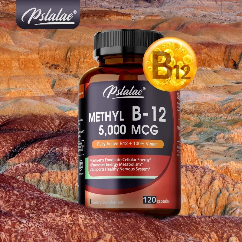 Vitamin B12 5000 MCG - Improve Mood, Promotes Blood Cell Production, Supports Brain and Heart Function, Improve Mental Clarity