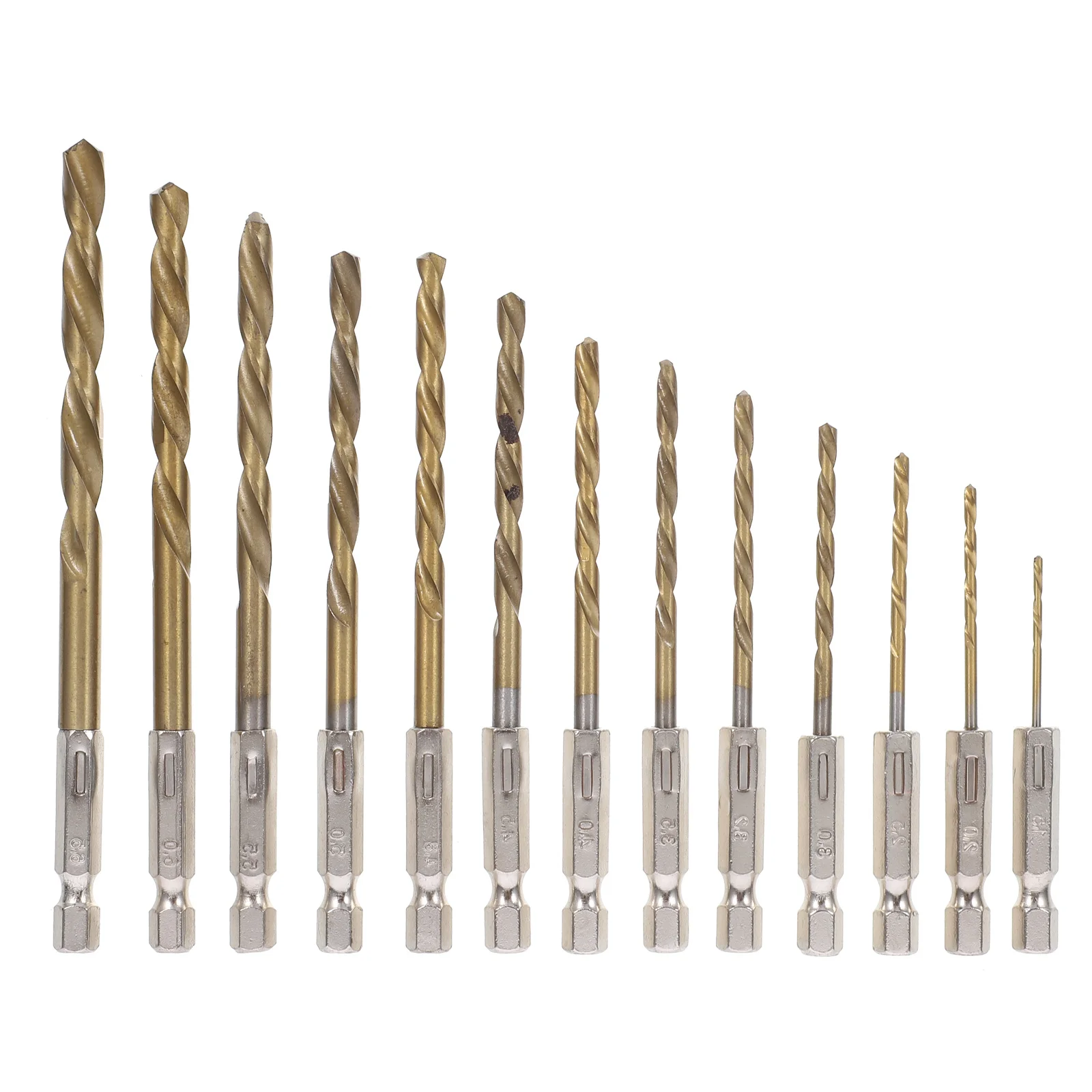 13Pcs Drill Bits Set Twisted Hex Shank Multipurpose Plastic Concrete Brick Cement Drilling Concrete Drill Bits
