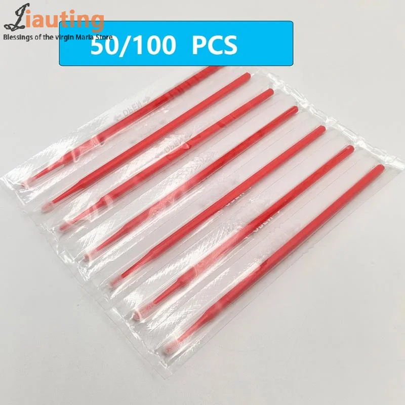 50/100 Pcs Micro Pennello Usa E Getta Lash Rimozione Tampone Microbrush Mascara Bacchette Applicatore Estensione Delle Ciglia Pennelli Per Trucco Strumenti