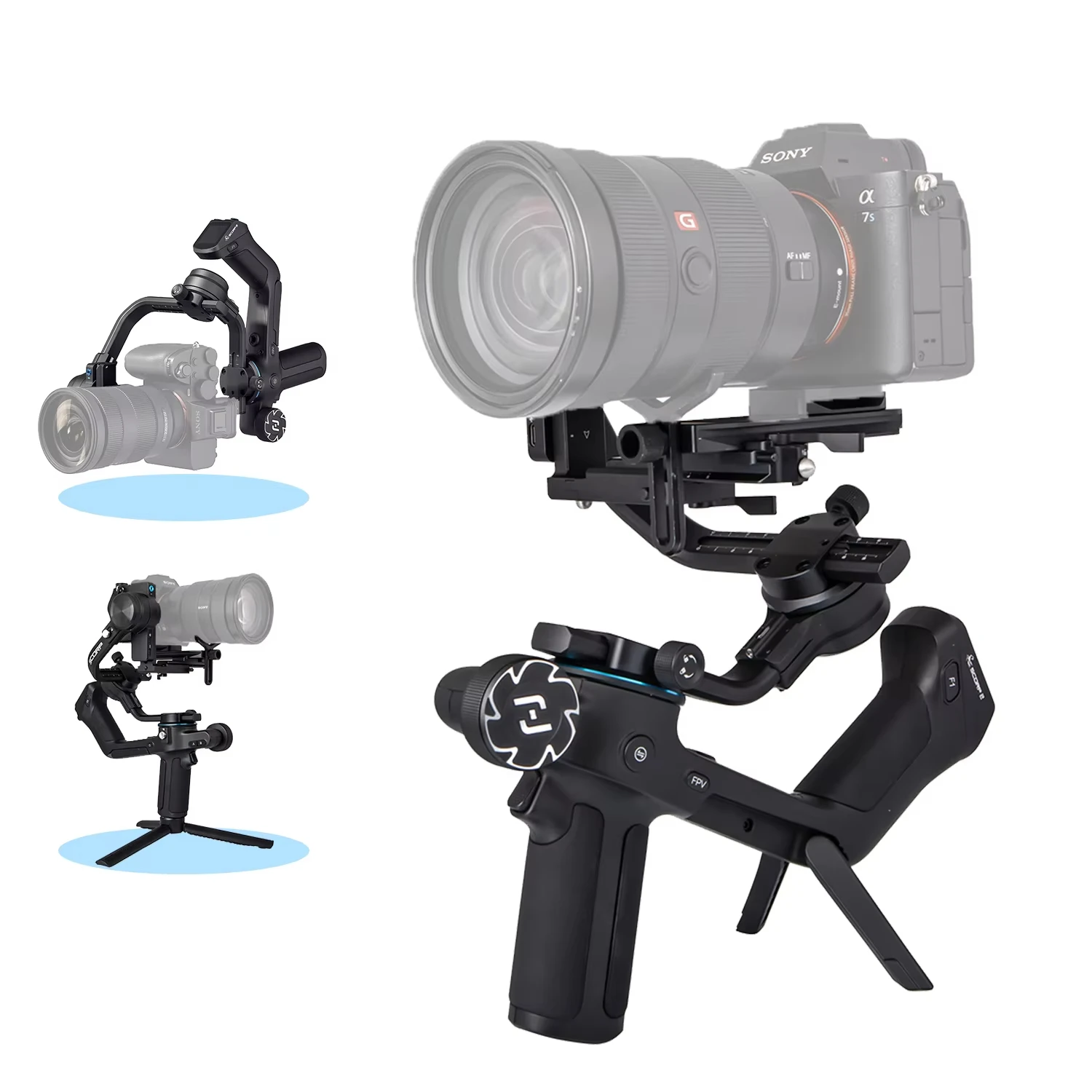 

FeiyuTech SCORP 2 Camera Gimbal Stabilizer Built-in AI Tracker Upgrade Joystick Touch Screen for Mirrorless DSLR Camera