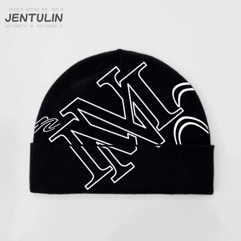 Y2k Women Hat Knitting Beanies Marselin Caps Men Y2k Streetwear Winter Fashion Kpop Vintage Goth Warm Hip Hop Unisex Accessories