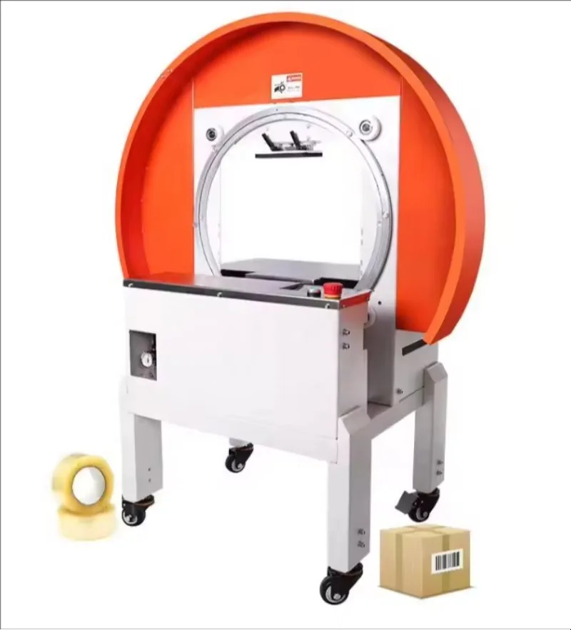 

Small Tape Wrapping Sealing Machine/horizontal Full Circle Wrapping Carton Sealing Machine