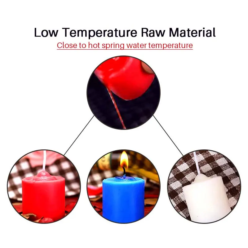 1 Pcs Low Temperature Candle Bdsm Drip Wax Sex Toys Adult Women Men Games Teasing Candle SM Adult Toys Passion Dripping Wax Game