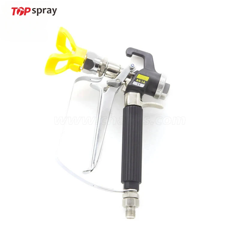 

Topspray ASG-14 High Pressure AirlessIn-Line Gun Swivel Spray Gun AG14 Tip Guard spray painting for airless spraying machine.