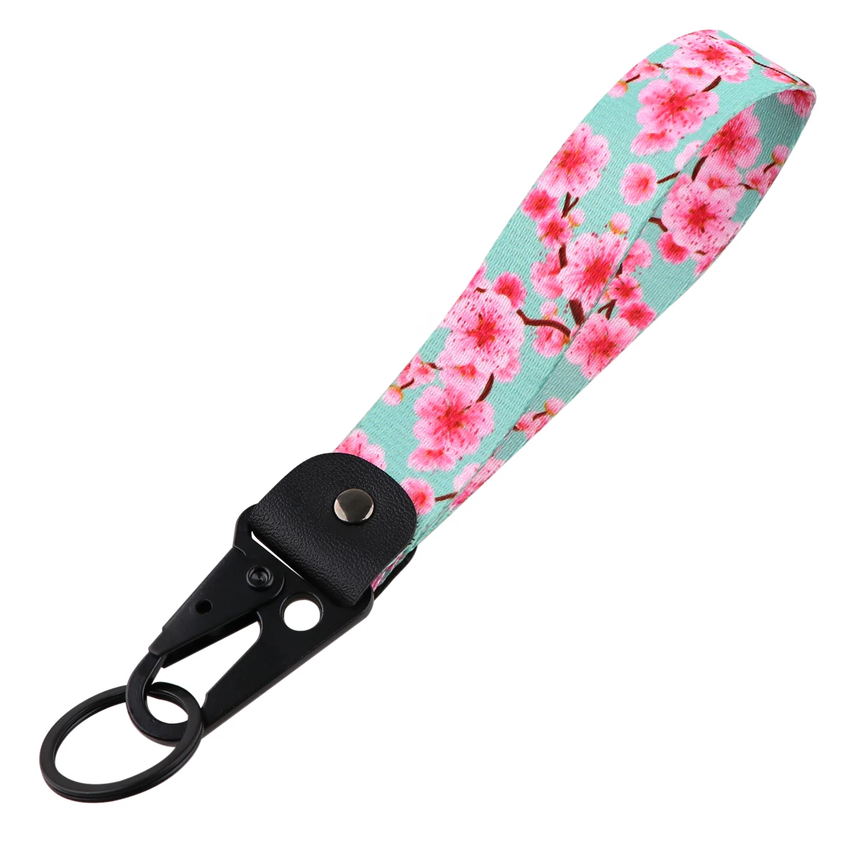 Sakura Auto-Schlüsselanhänger, Kirschblüten-Lanyard, Hängegurt mit Metall-Schlüsselhalter, Anhänger, Auto, Motorrad, Schlüsselanhänger, Zubehör, Geschenk – Detail 4