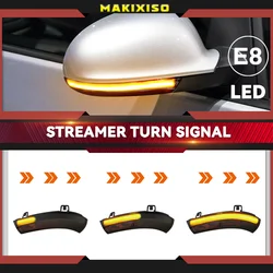 2pcs For VW GOLF 5 GTI V MK5 Jetta Passat B5.5 B6 Sharan Superb EOS Dynamic LED Turn Signal Light Side Wing Mirror Indicator