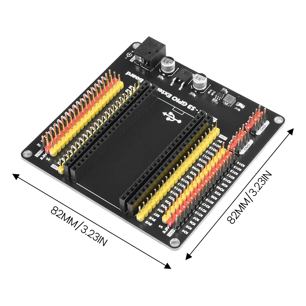 6.5-9V ESP32-S3 płyta rozwojowa GPIO IoT karta rozszerzenia DC5.5 * 2.1 interfejs GPIO 1 do 2