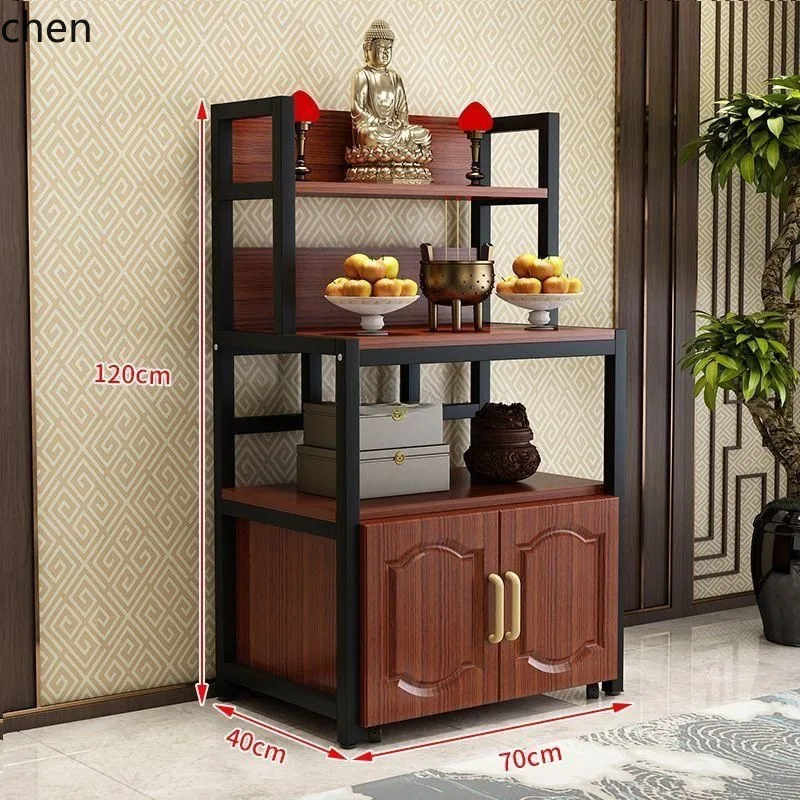 ZML Buddha Altar Table with Door for Home Use, Modern Simple Economical Offering Table, Guanyin Altar