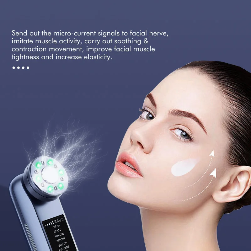 Household introducer, ultra micro essence, color light vibration, ice compress, beauty instrument, facial massage instrument