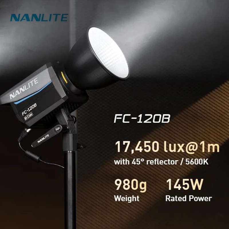 

Nanlite FC-120B 145W Photography LED Light 2700K-6500K Bi-color Professional Lamp For Video Photography Studio Live Stream