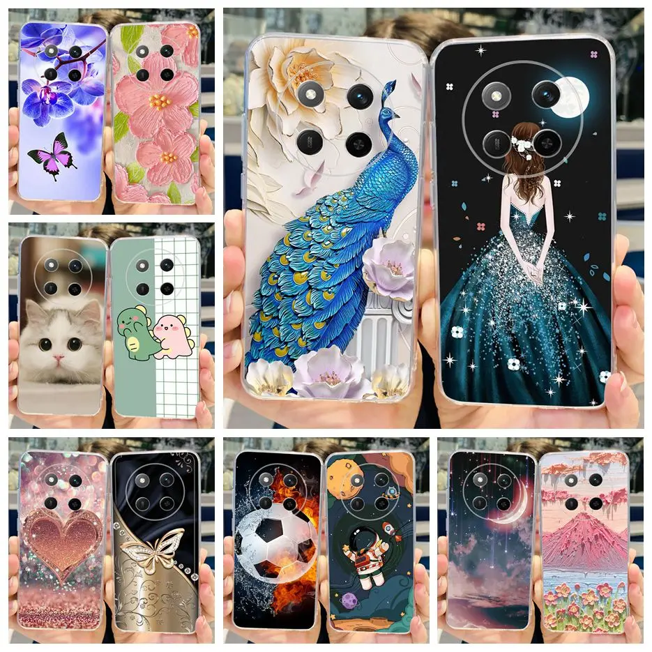 For Honor X9C Case Stylish Painted Cover Clear Silicone Soft TPU Phone Case For Honor X9C X 9C HonorX9C Back Cover 6.78'' Fundas