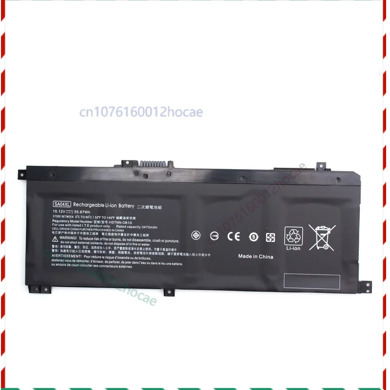 

Laptop Battery For HP SA04XL HSTNN-0B1F HSTNN-0B1G Envy X360 15 15.12V 55.67W