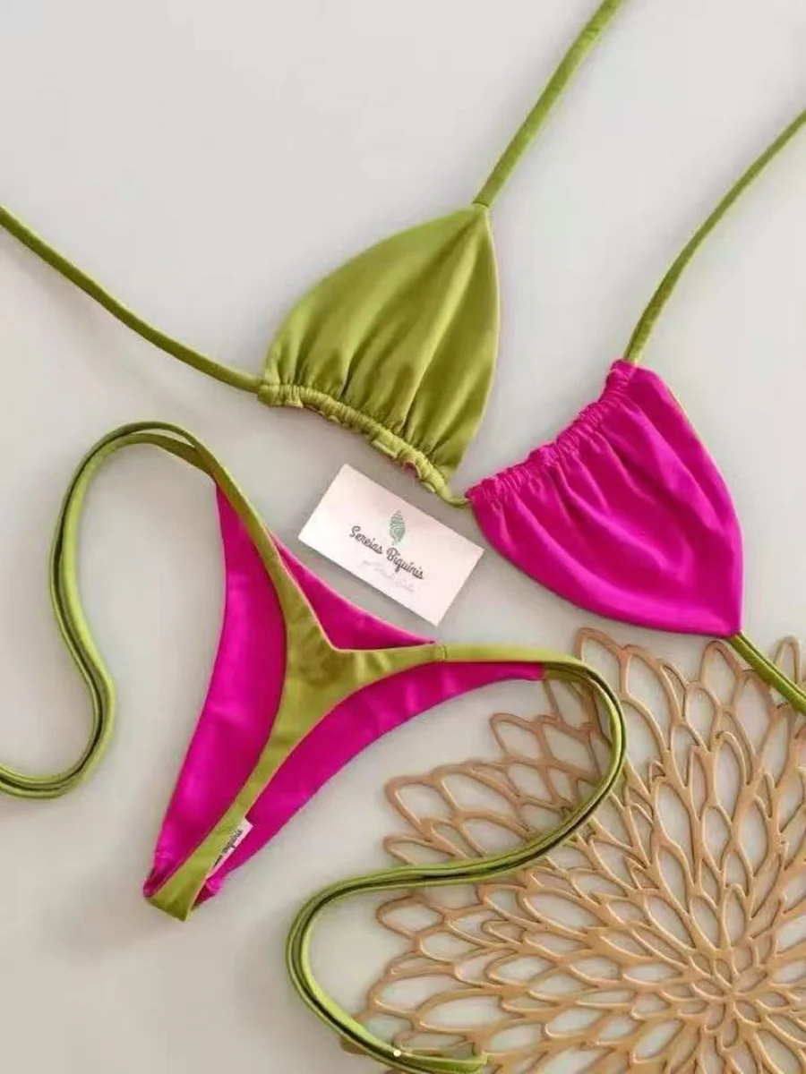 

Push Up Bikinis 2026 Sexy Women Swimsuit Female Swimwear Striped Bikini Set Micro Biquini Bathing Suit Swimming Suit Beachwear