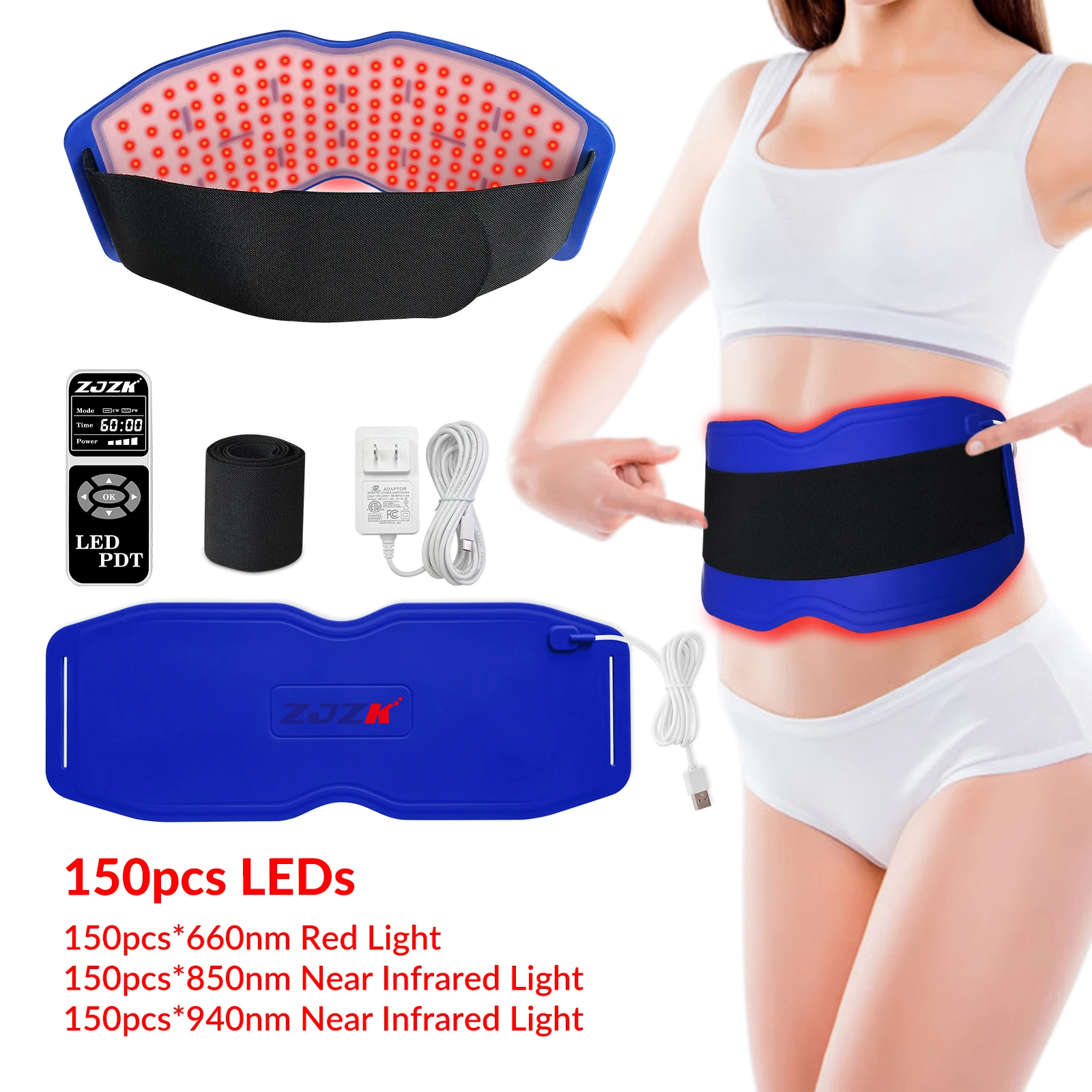 

Red Infrared Light Therapy Mat 660/850/940nm Treatment Pad for Pain Relief Muscle Relaxation Anti-inflammatory Phototherapy Belt