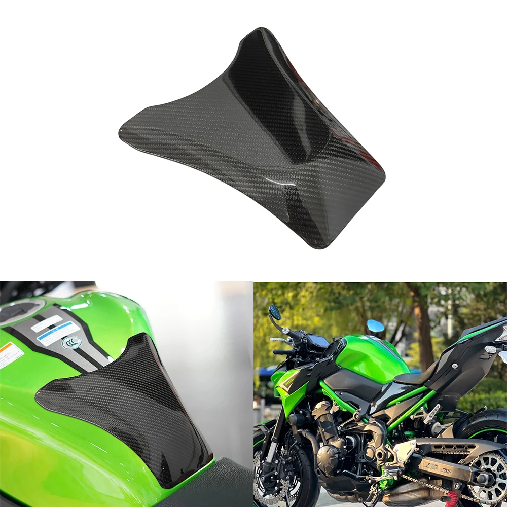 Z900 Motorcycle Fuel tank guard cover For Kawasaki Z900 2017-2026 Carbon Fiber fuel tank decorative Shell