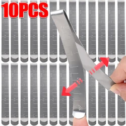Stainless Steel Sewing Clips Hemming Ruler Clip Machining and Hand Sewing Fixing Ruler Clothing Stitching Pinning Marking Tool