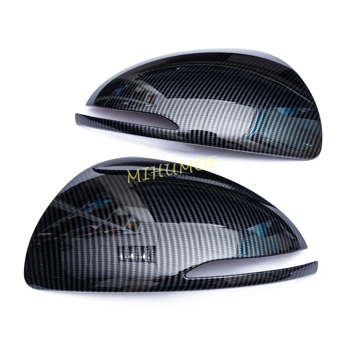 Carbon Fiber Exterior Side Rearview Mirror Cover Cap Overlay For Hyundai Sonata 2020 2021 2022 2023