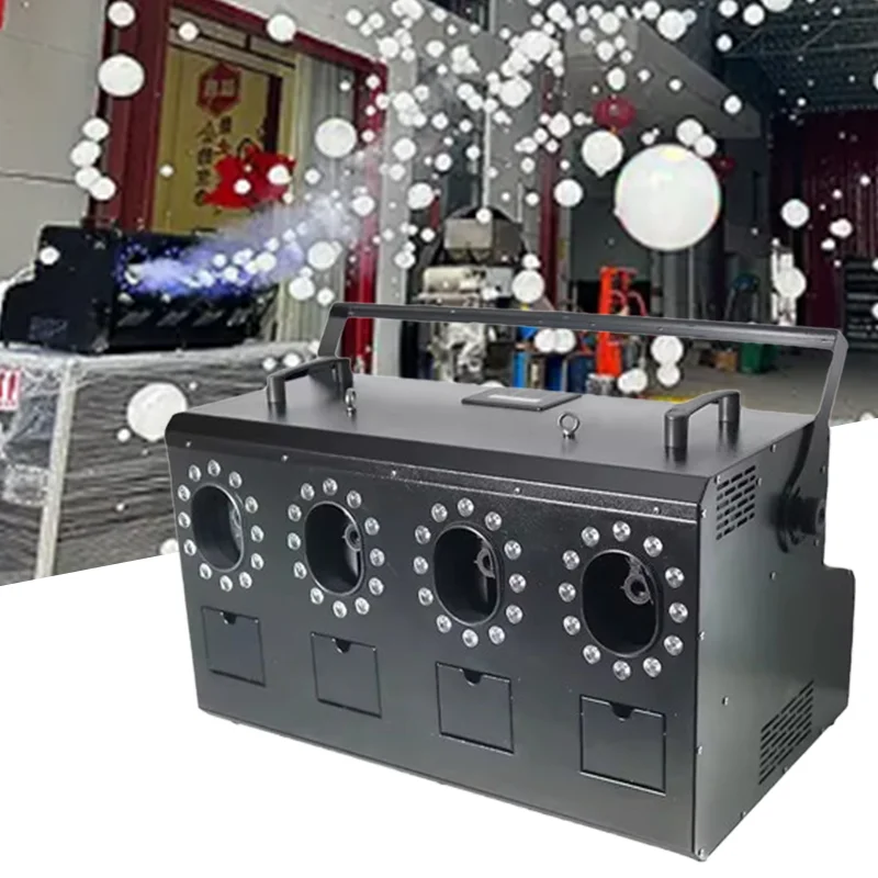 

New Design Led Bubble Machine 4 Heads of Fog Bubble Machines for Party Bubble Smoke Machines for Wedding