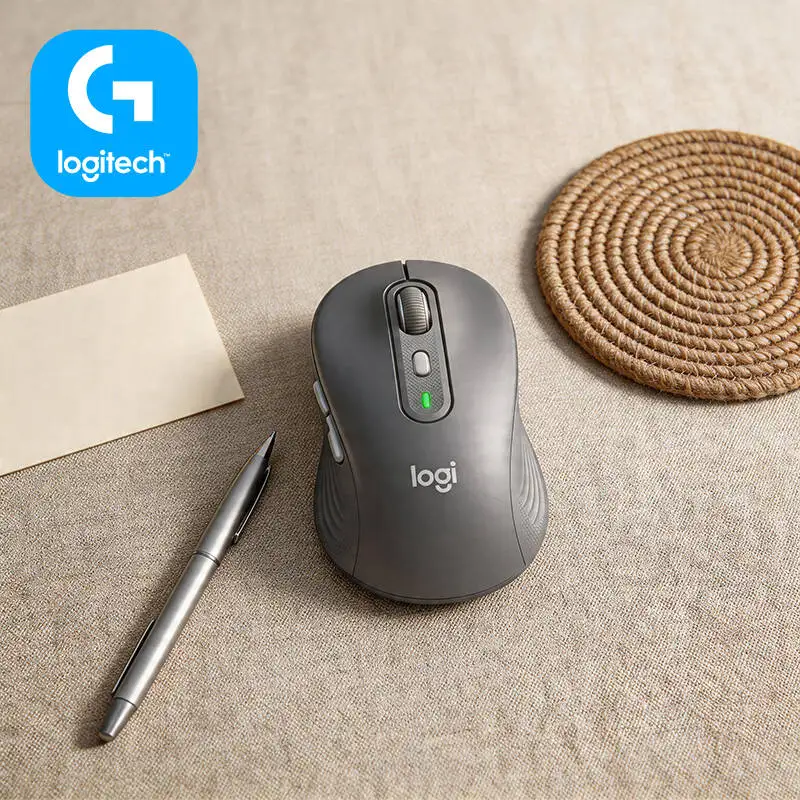 

Беспроводная мышь Logitech M650/M650L Signature - с компонентами из переработанного пластика, SmartWheel Scrolling, 400-4000 DPI