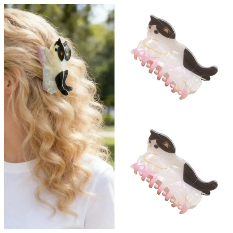 

1pcs Cute Cat Hair Claw Women Adorable Playful Design Trendy Whimsical Accessory Stylish Fun Girls Headwear Daily Casual Outfits